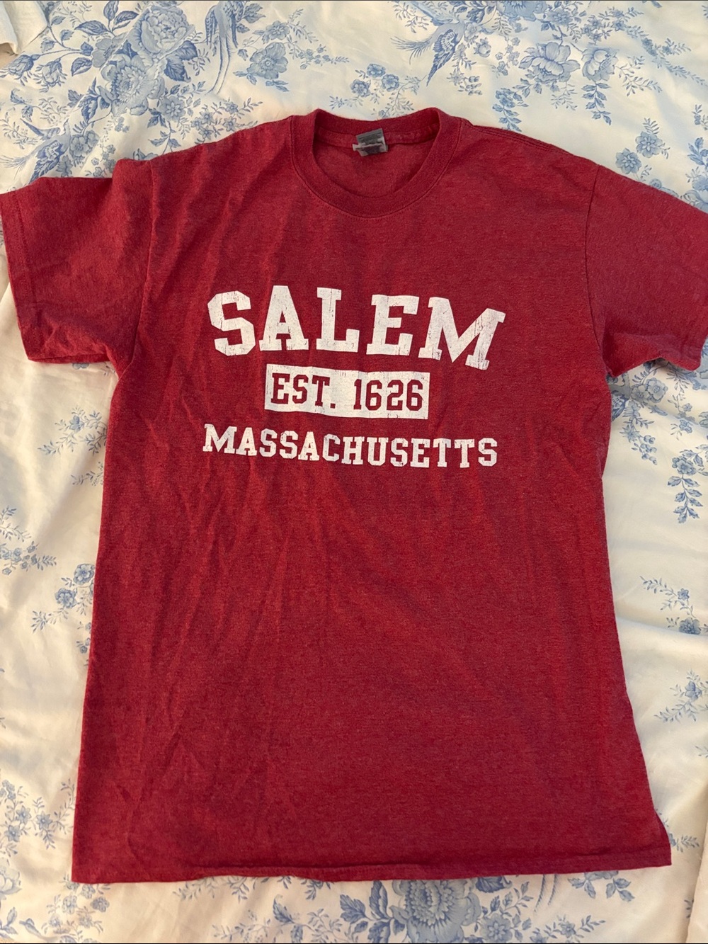 Salem 1626 Massachusetts Red Graphic T-Shirt